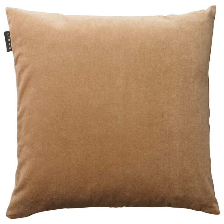 Funda de cojín Paolo 50x50 cm, marrón camello Linum