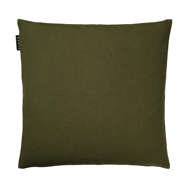 Funda de cojín Pepper 40x40 cm - Verde oliva oscuro - Linum