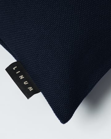 Funda de cojín Pepper 50x50 cm - Azul marino oscuro - Linum