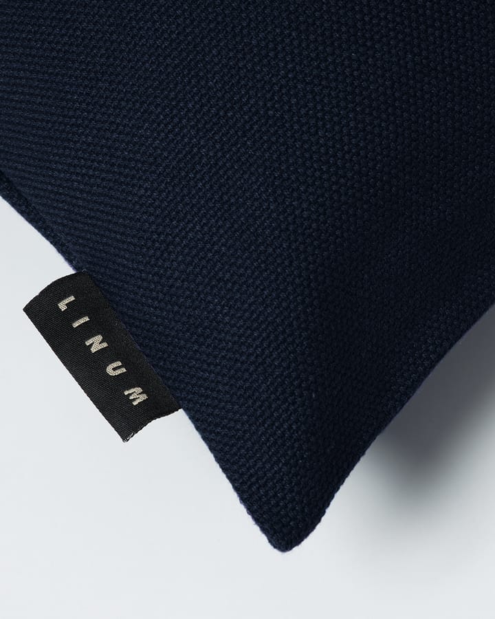 Funda de cojín Pepper 50x50 cm, Azul marino oscuro Linum