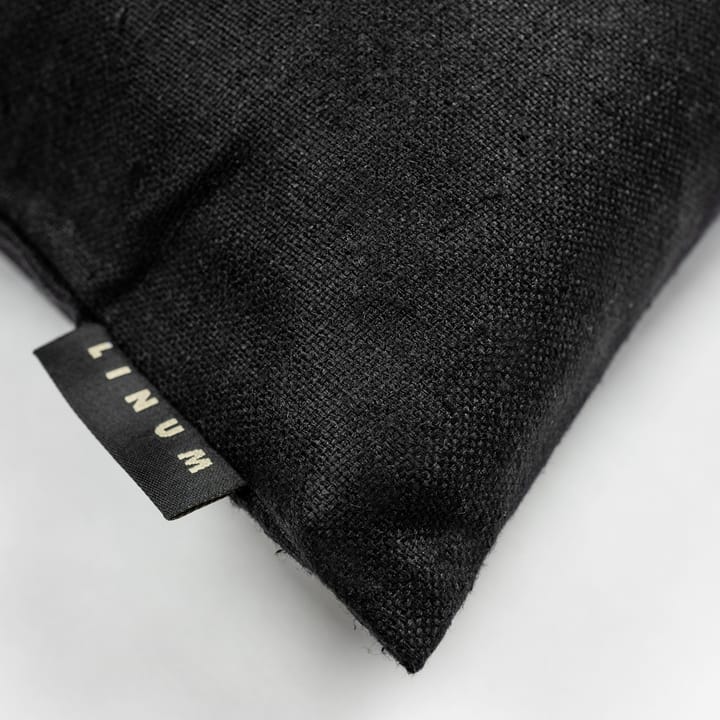 Funda de cojín Seta 50x50 cm, negro Linum
