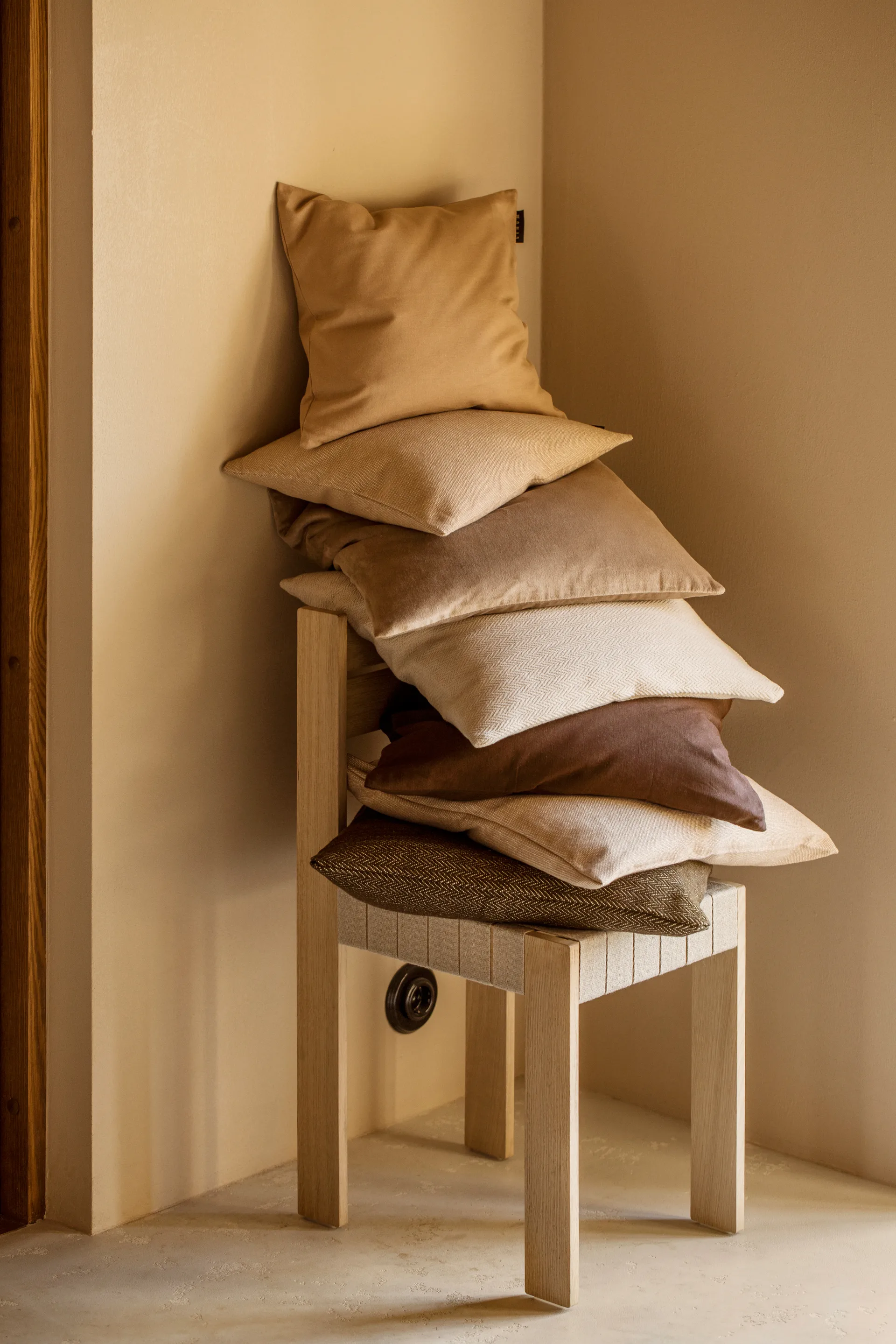 Funda de cojín Shepard 50x50 cm, Gris claro pálido Linum