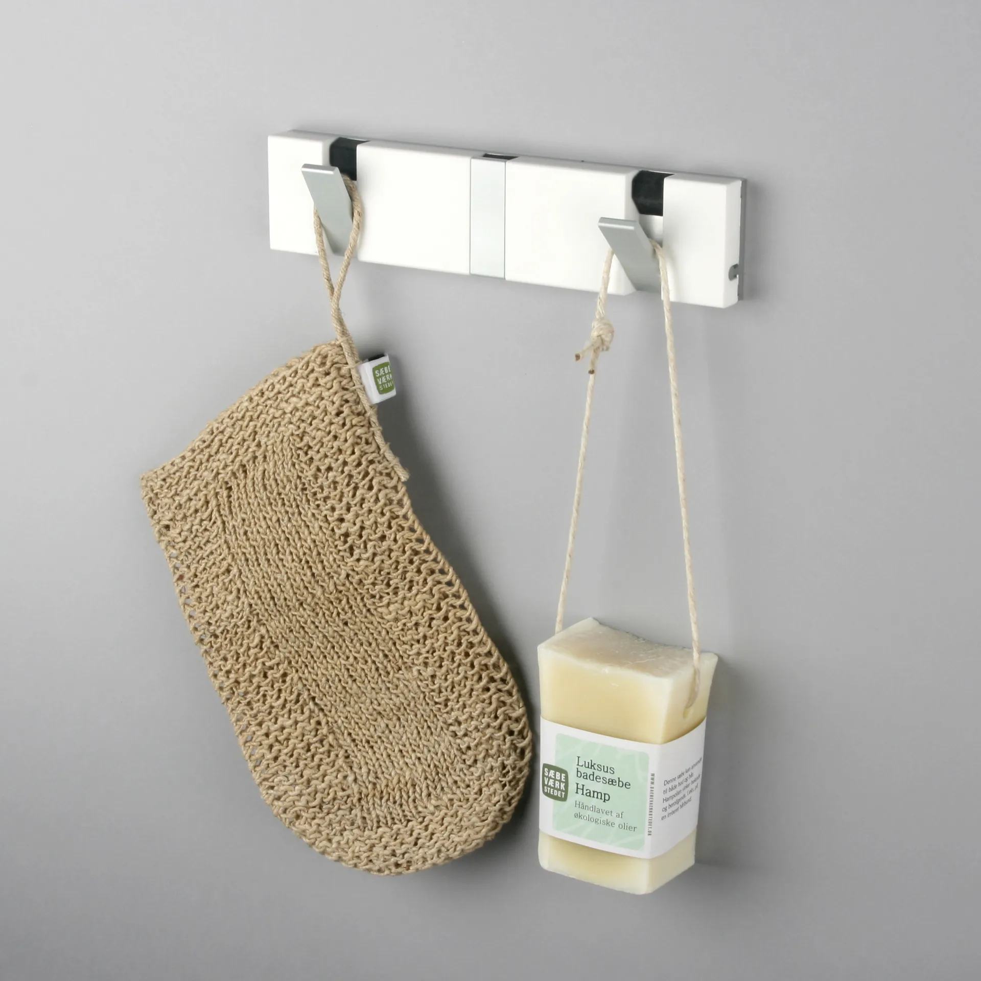 Perchero de pared Knax 20 cm, blanco LoCa