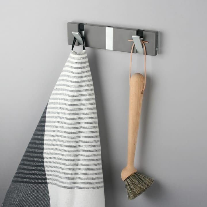 Perchero de pared Knax 20 cm - gris - LoCa