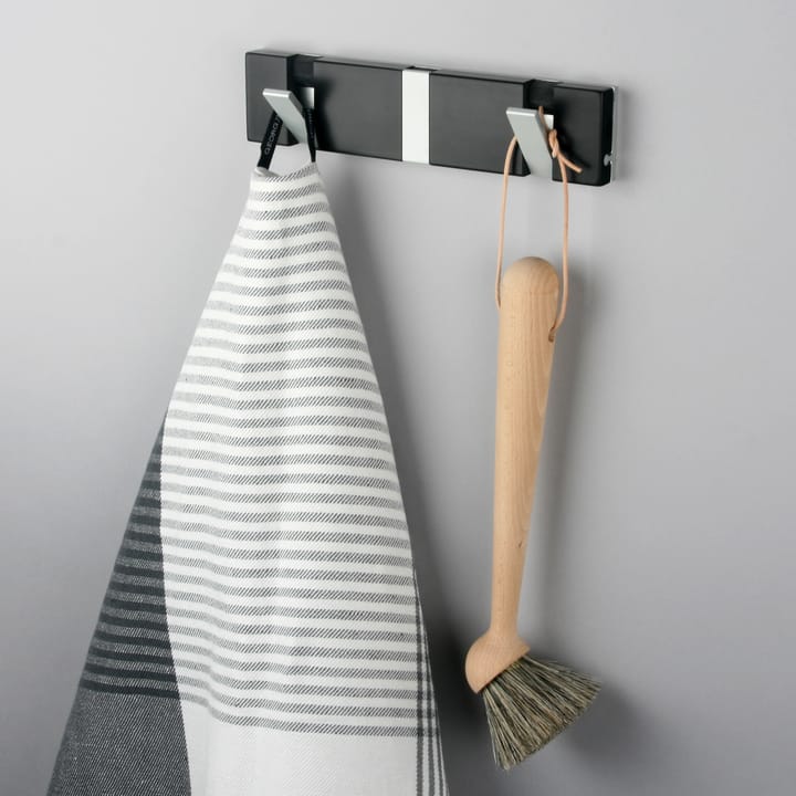 Perchero de pared Knax 20 cm, negro LoCa