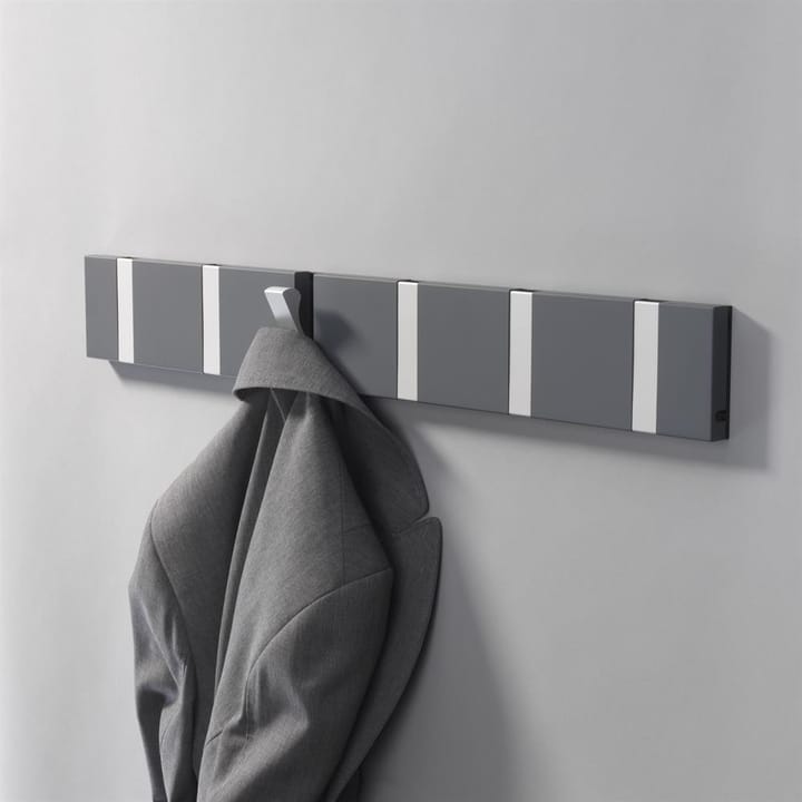 Perchero de pared Knax 40 cm, blanco-gris LoCa