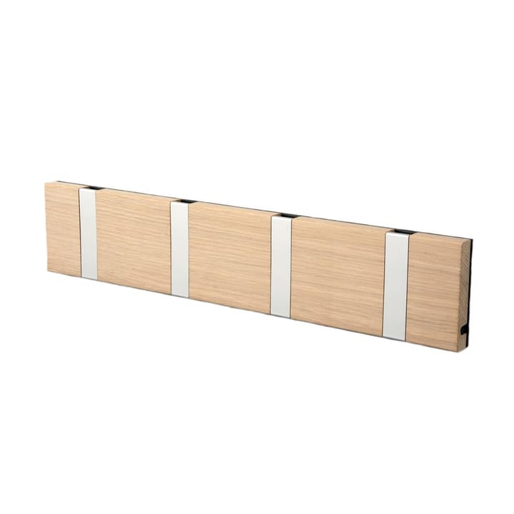 Perchero de pared Knax 40 cm - roble enjabonado-gris - LoCa