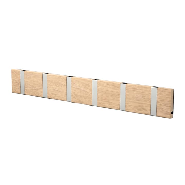 Perchero de pared Knax 60 cm - roble enjabonado-gris - LoCa