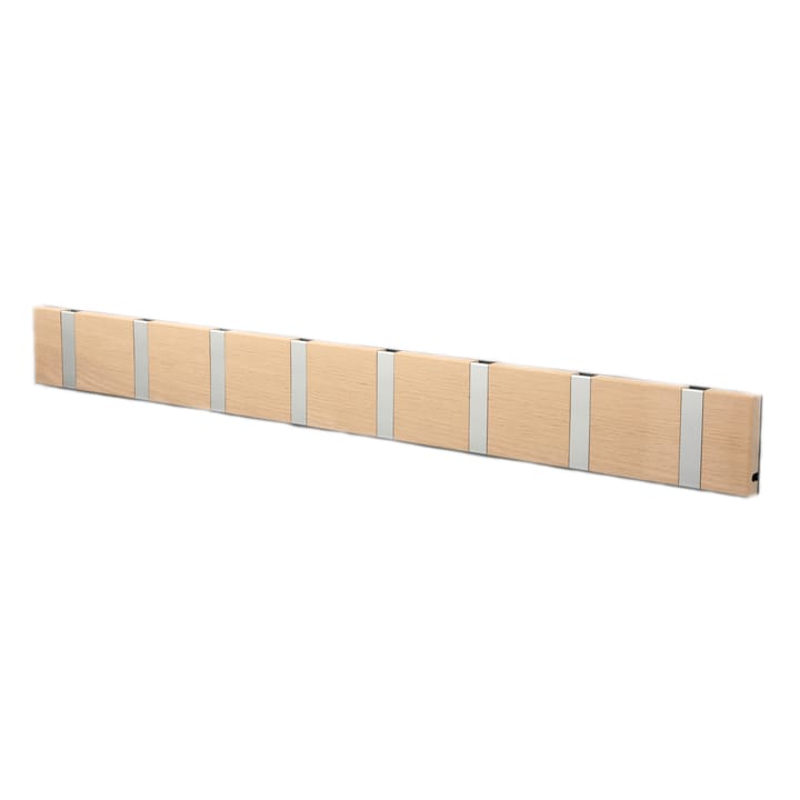 Perchero de pared Knax 80 cm - roble enjabonado-gris - LoCa