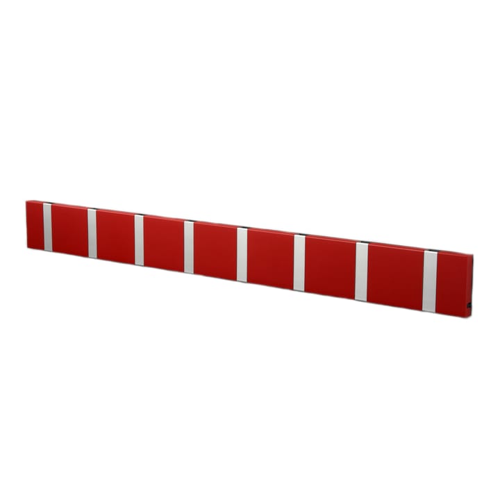 Perchero de pared Knax 80 cm - rojo-gris - LoCa