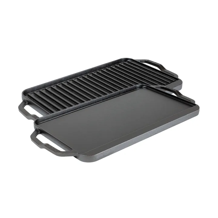 Plancha reversible para asar y grill Chef collection - 50x25 cm - Lodge