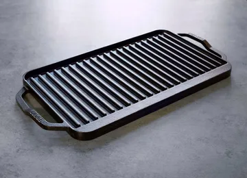Plancha reversible para asar y grill Chef collection - 50x25 cm - Lodge