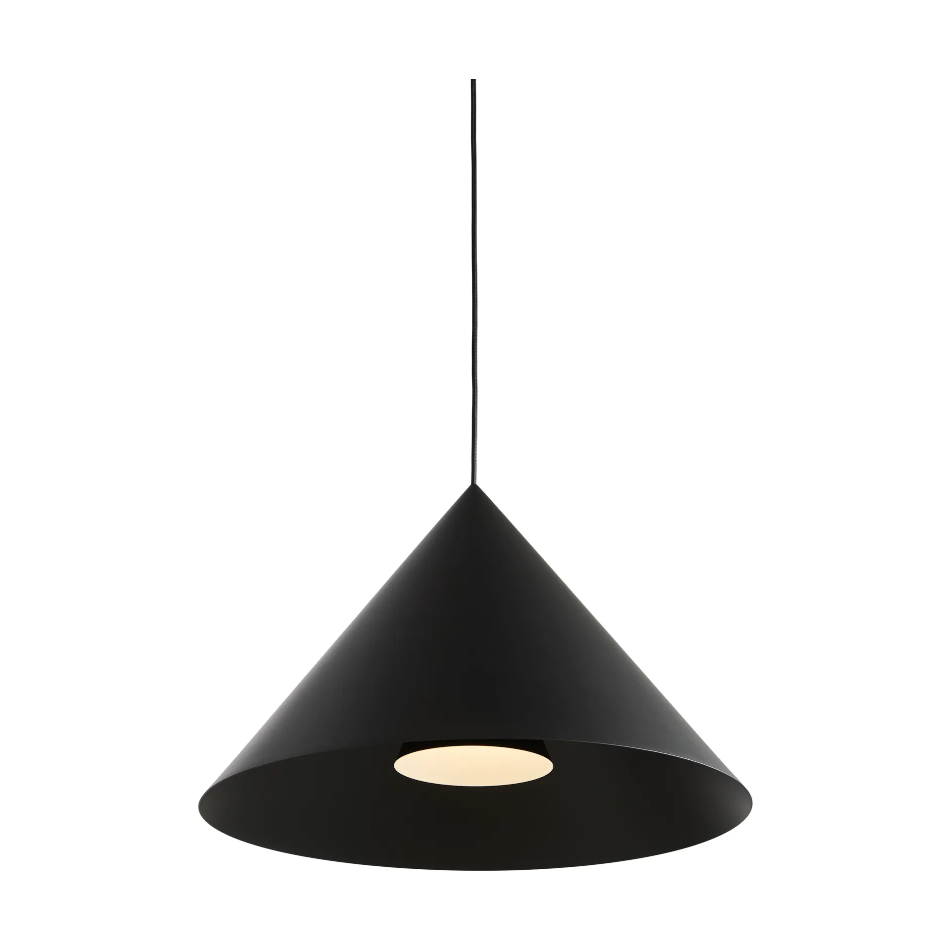 Lámpara colgante Hanzu, Negro, Ø55 cm Loom Design