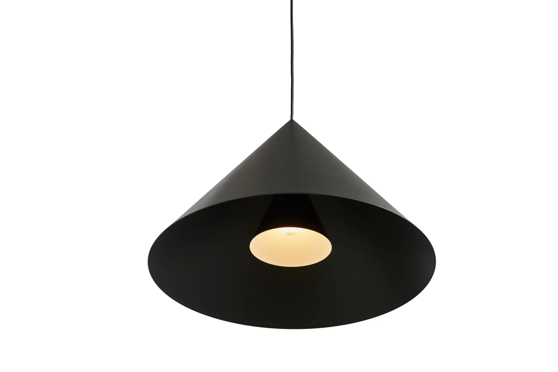 Lámpara colgante Hanzu, Negro, Ø55 cm Loom Design