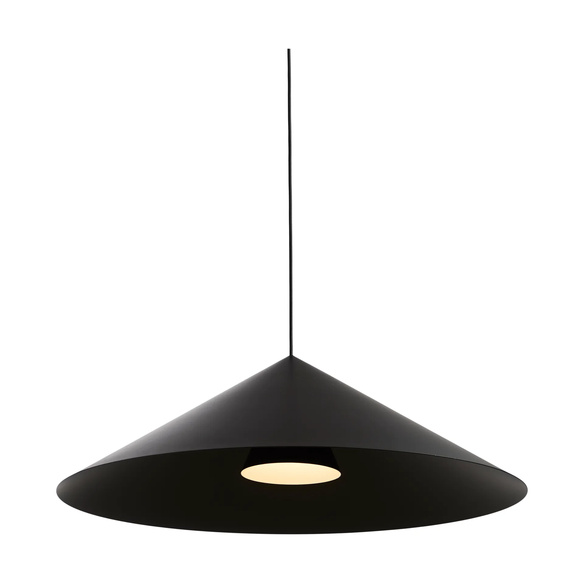 Lámpara colgante Hanzu, Negro, Ø75 cm Loom Design