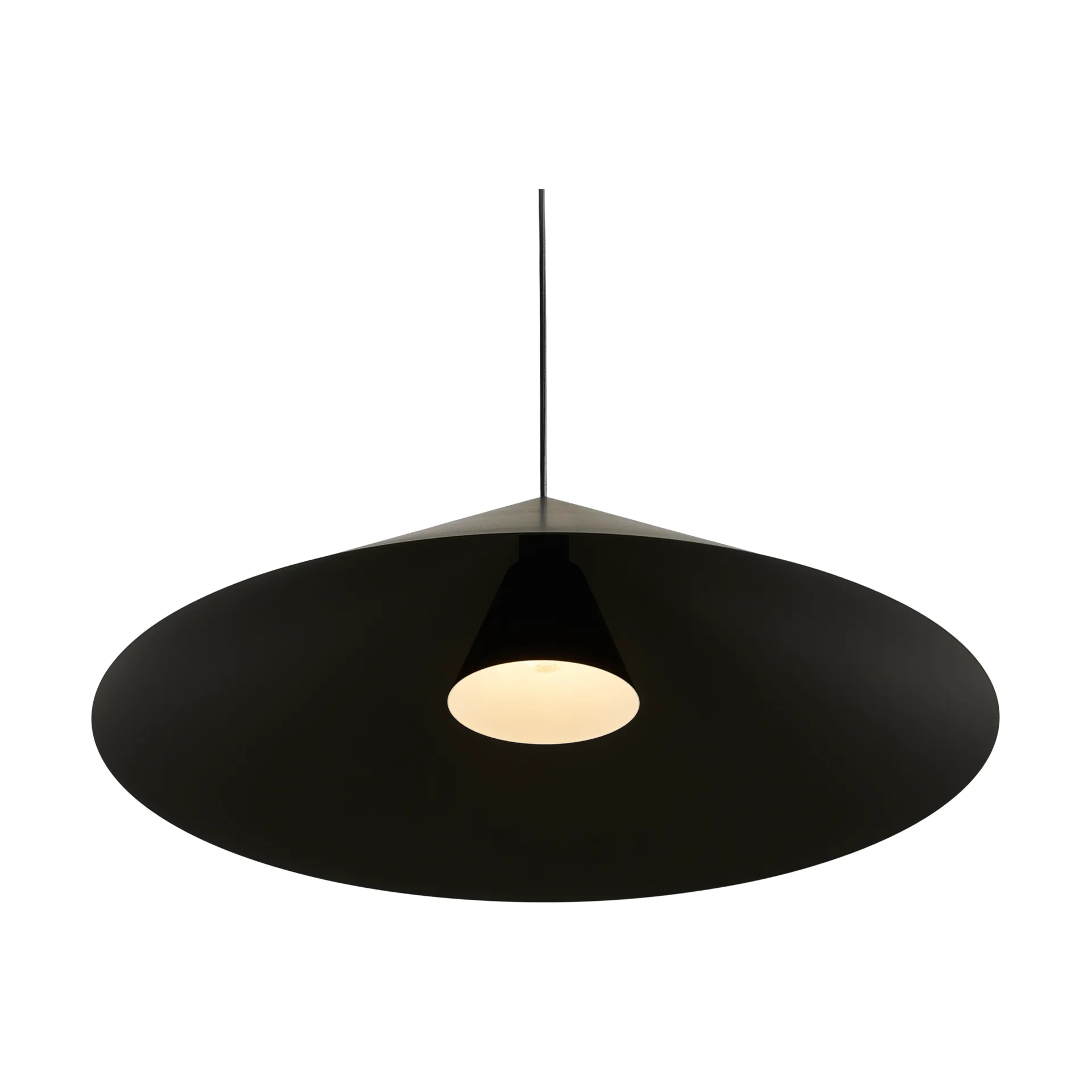 Lámpara colgante Hanzu, Negro, Ø75 cm Loom Design