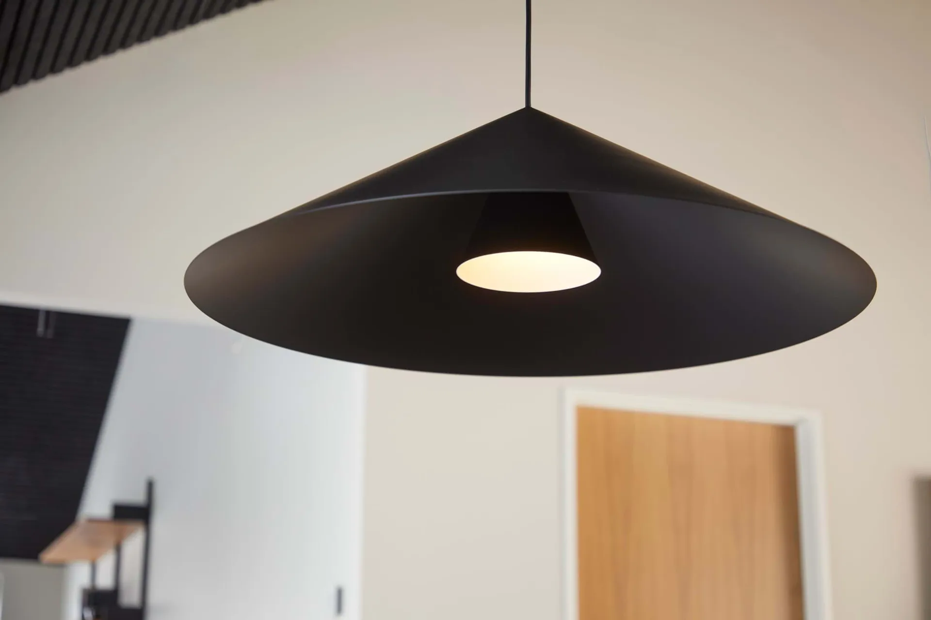 Lámpara colgante Hanzu, Negro, Ø75 cm Loom Design
