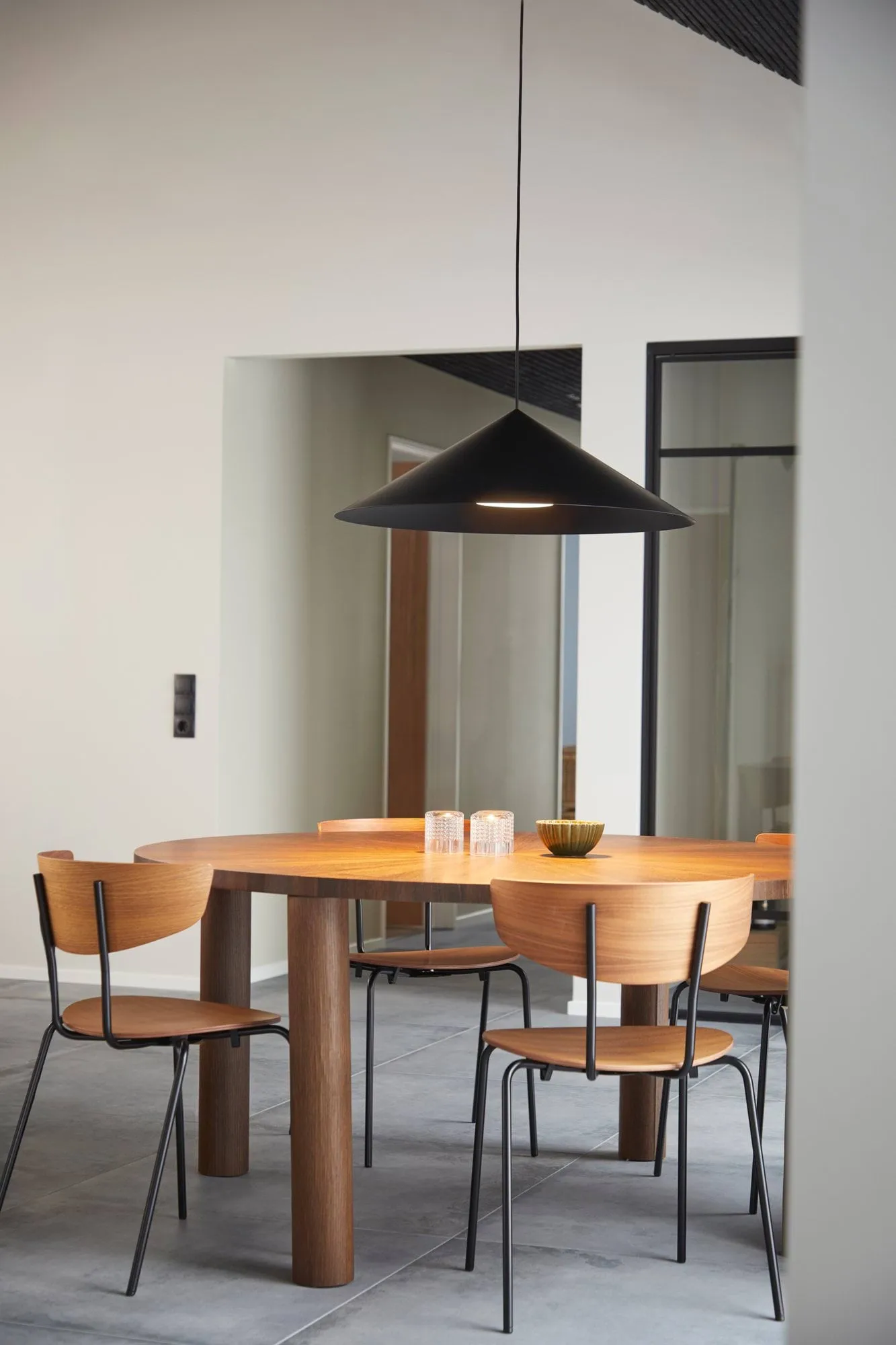 Lámpara colgante Hanzu, Negro, Ø75 cm Loom Design