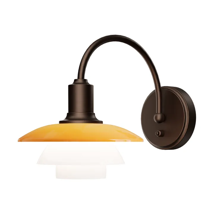 Aplique PH 2/2 Centenary Edition - Amber-opal white, fast installation - Louis Poulsen