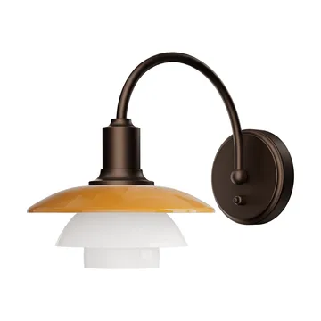 Aplique PH 2/2 Centenary Edition - Amber-opal white, fast installation - Louis Poulsen