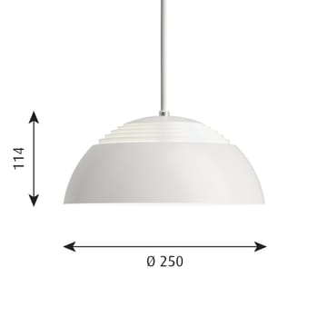 Lámpara colgante AJ Royal 2700K Ø25 cm - Blanco - Louis Poulsen