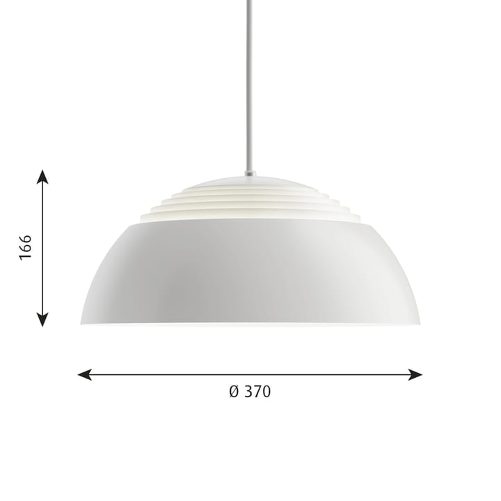 Lámpara colgante AJ Royal Ø37 cm, Blanco Louis Poulsen