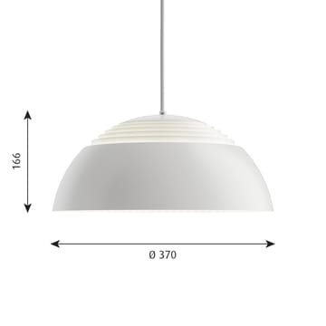 Lámpara colgante AJ Royal Ø37 cm - Blanco - Louis Poulsen