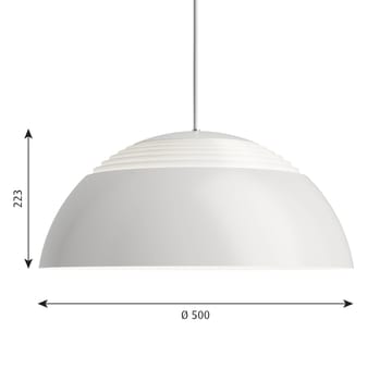 Lámpara colgante AJ Royal Ø50 cm - Blanco - Louis Poulsen