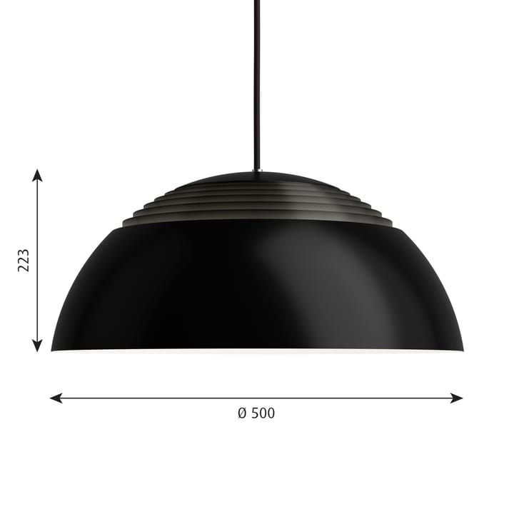 Lámpara colgante AJ Royal Ø50 cm - Negro - Louis Poulsen