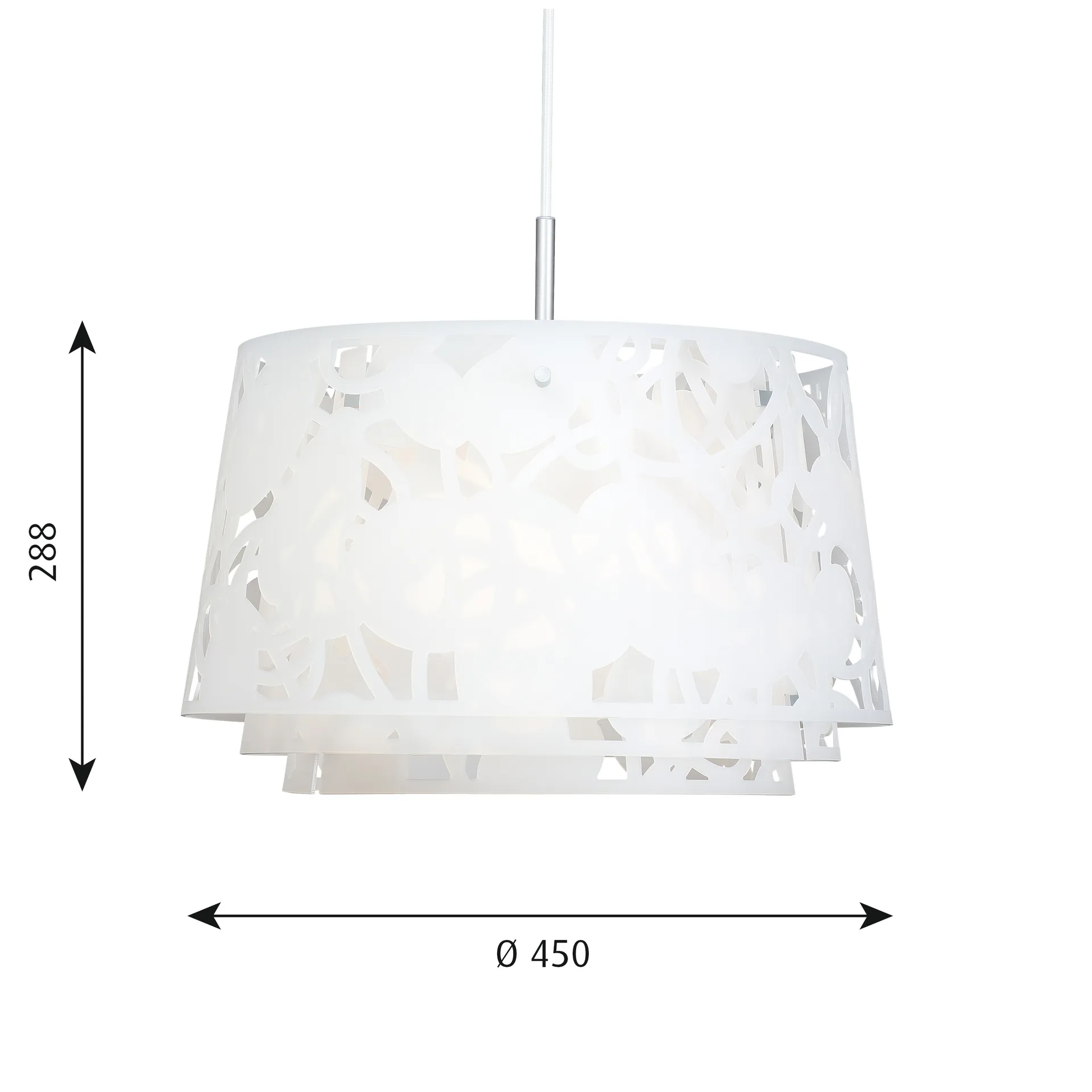 Lámpara colgante Collage Ø45 cm, Blanco Louis Poulsen