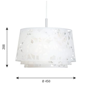 Lámpara colgante Collage Ø45 cm - Blanco - Louis Poulsen