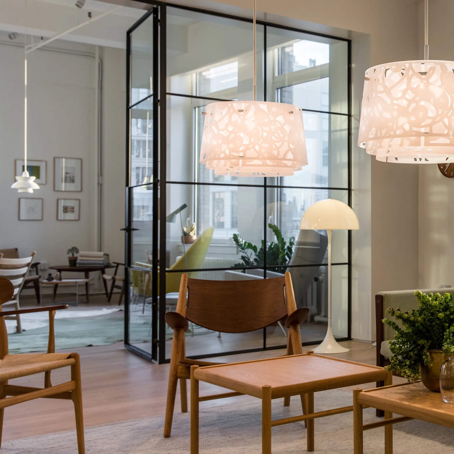 Lámpara colgante Doo-Wop, Blanco Louis Poulsen