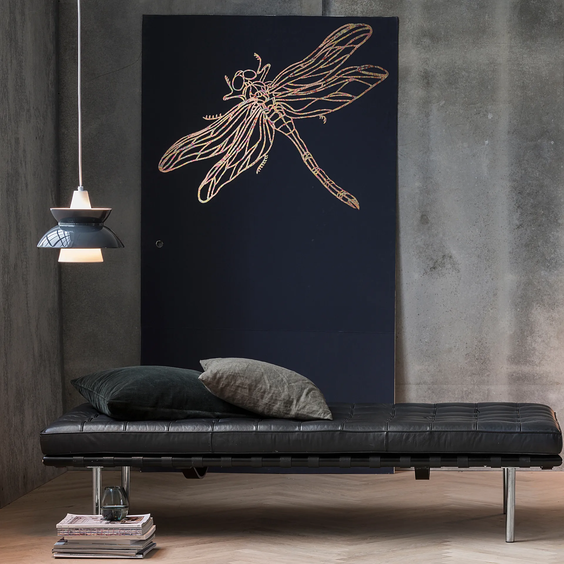 Lámpara colgante Doo-Wop, Gris oscuro Louis Poulsen