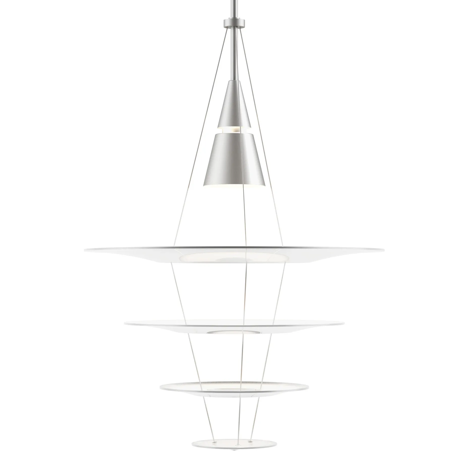Lámpara colgante Enigma 425, Blanco Louis Poulsen