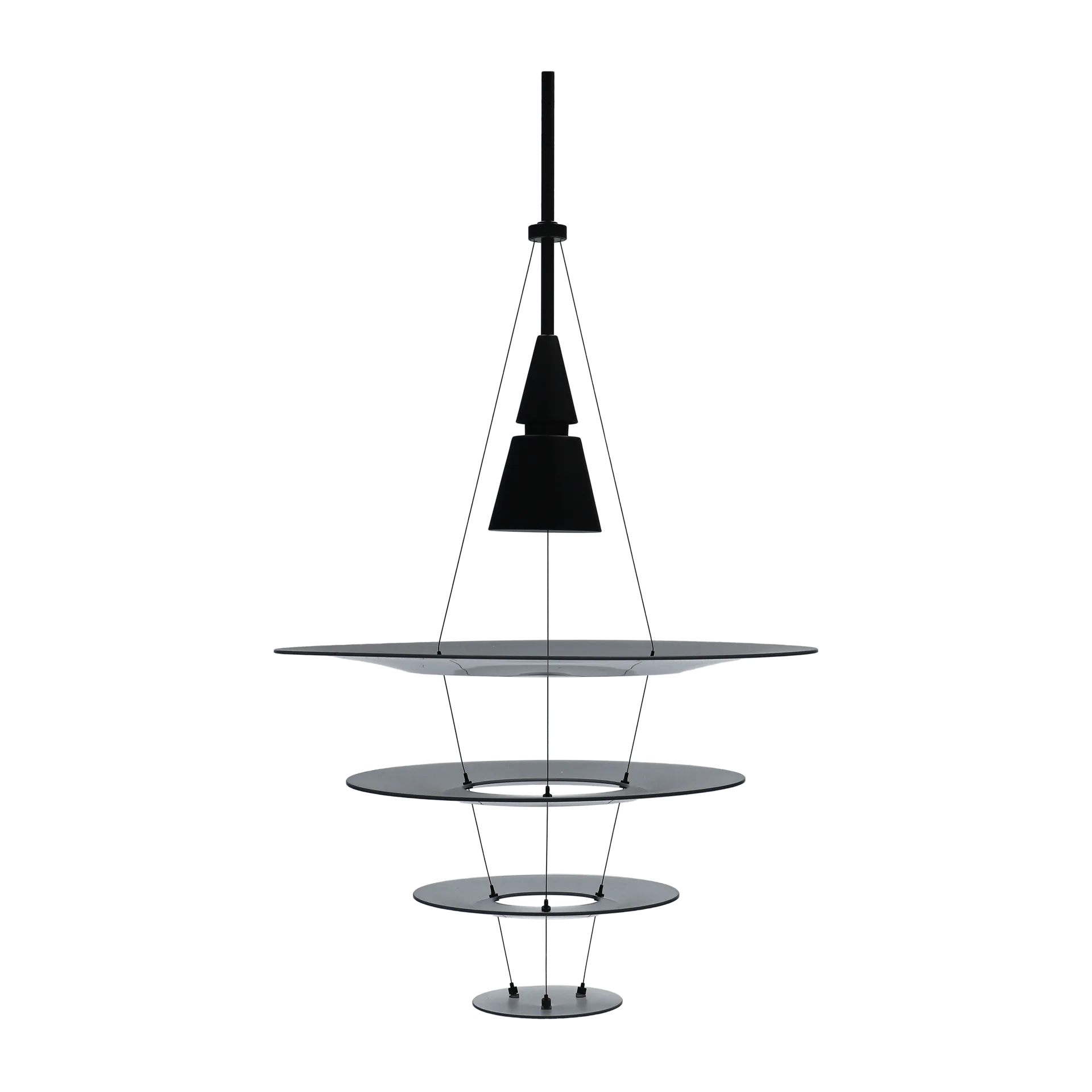 Lámpara colgante Enigma 425, Negro Louis Poulsen