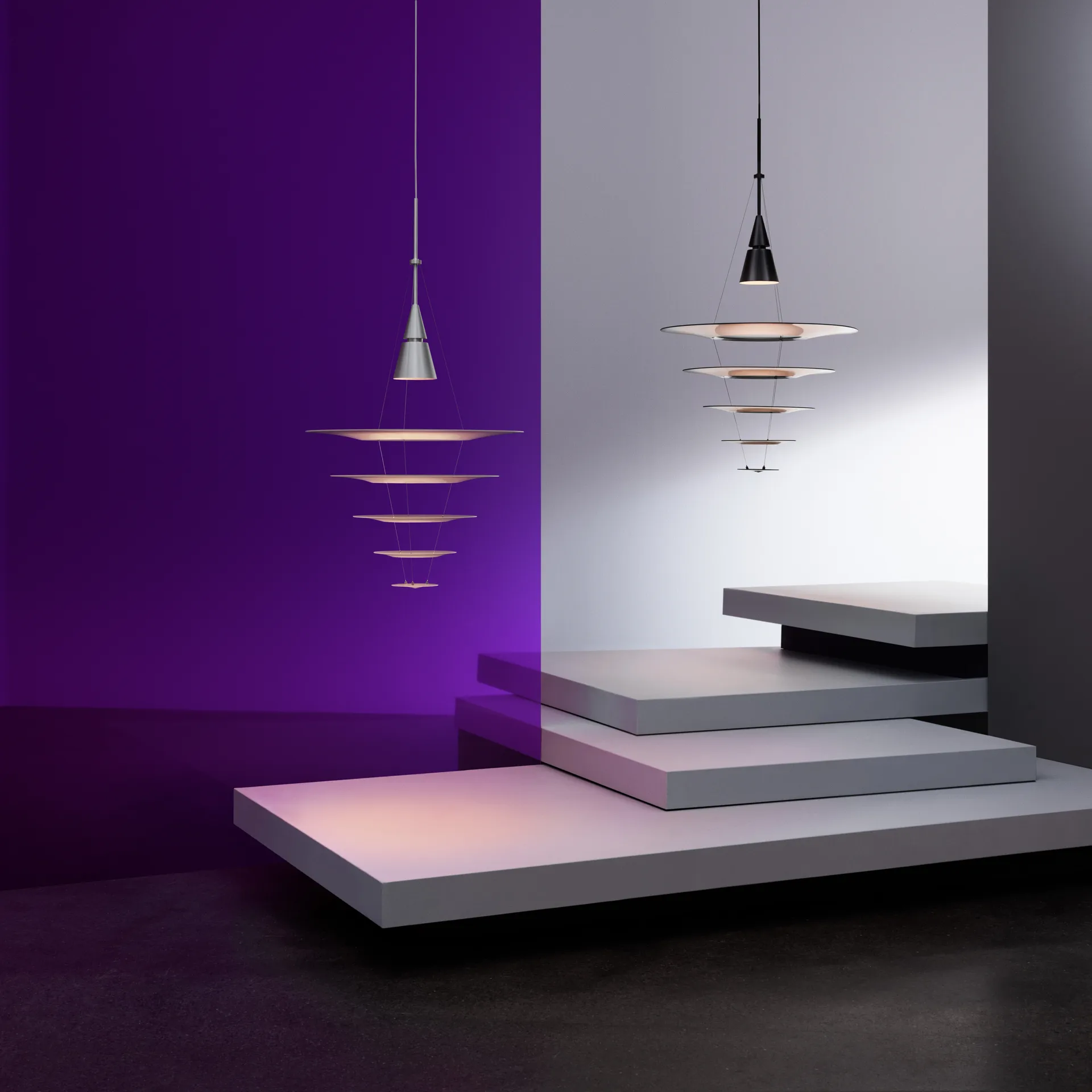 Lámpara colgante Enigma 545, Blanco Louis Poulsen