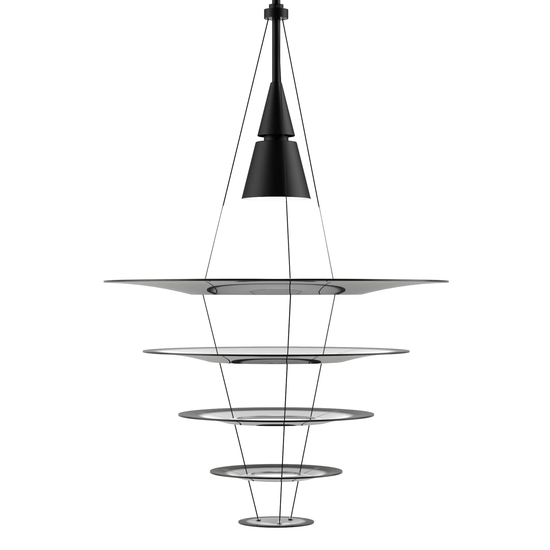 Lámpara colgante Enigma 545, Negro Louis Poulsen
