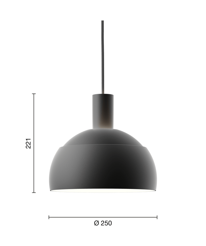 Lámpara colgante FJ Elements Ø25 cm, Black Louis Poulsen