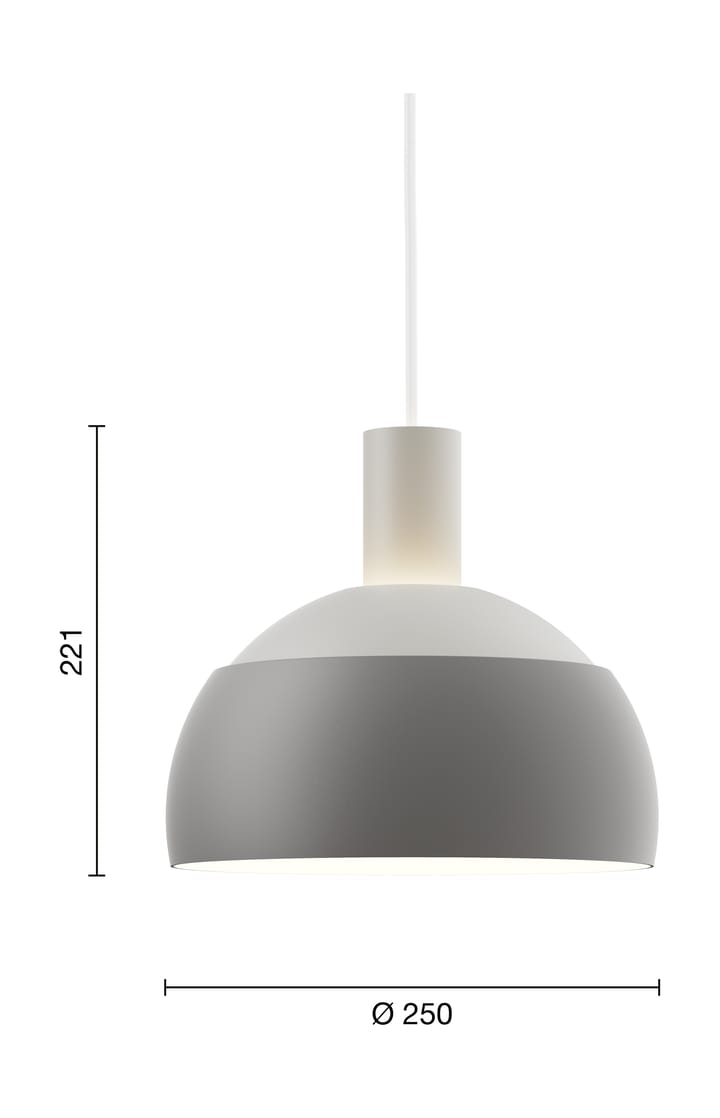 Lámpara colgante FJ Elements Ø25 cm, Original grey Louis Poulsen