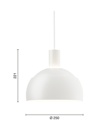 Lámpara colgante FJ Elements Ø25 cm - White - Louis Poulsen
