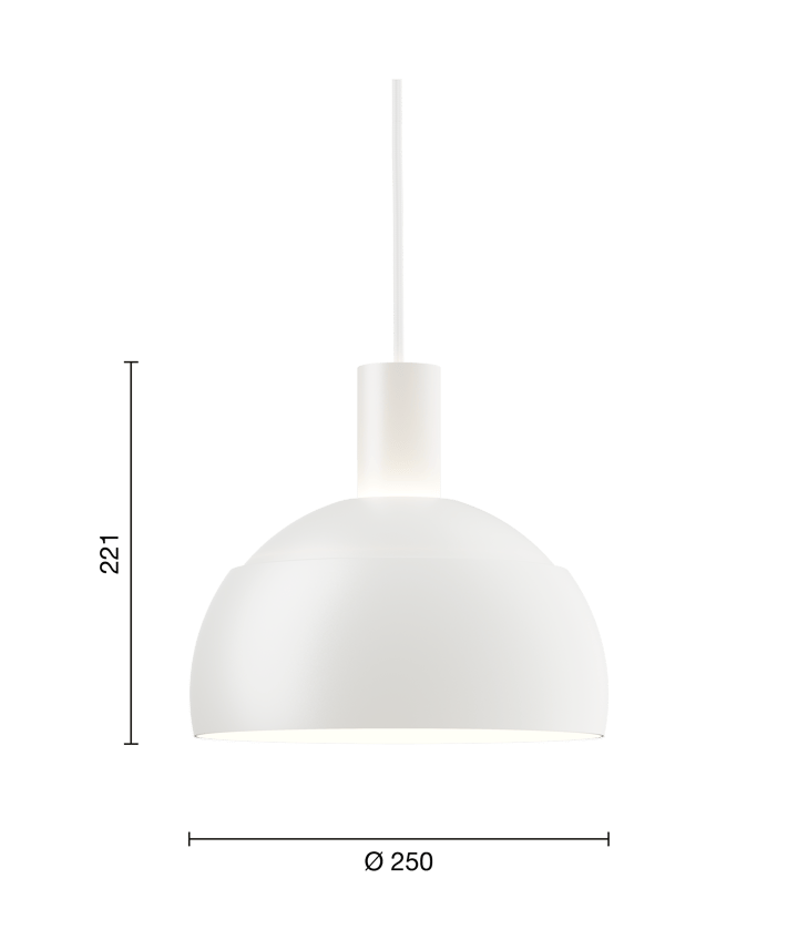 Lámpara colgante FJ Elements Ø25 cm, White Louis Poulsen