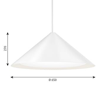 Lámpara colgante Keglen Ø65 cm - Blanco - Louis Poulsen