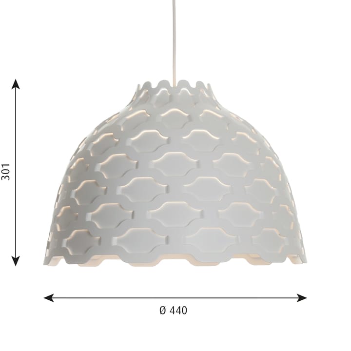 Lámpara colgante LC Shutters Ø44 cm, Blanco Louis Poulsen
