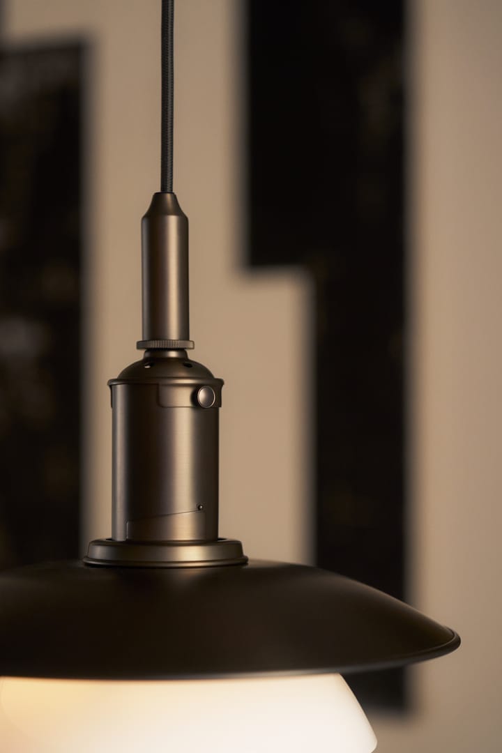 Lámpara colgante PH 3/3 Luna, Aged brass-vidrio opalino Louis Poulsen