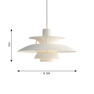 Lámpara colgante PH 5 - Ø300, Blanco - Louis Poulsen