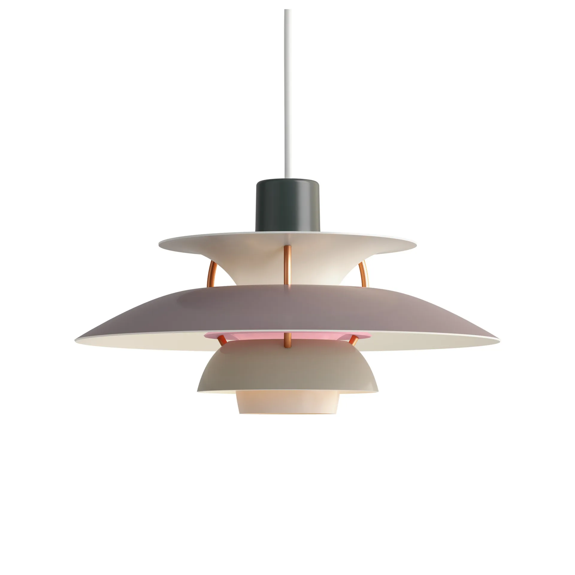 Lámpara colgante PH 5, Ø300, Gris Louis Poulsen