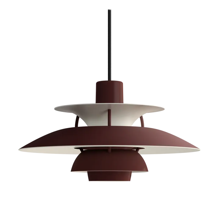 Lámpara colgante PH 5 - Ø300, Monochrom burgundy - Louis Poulsen