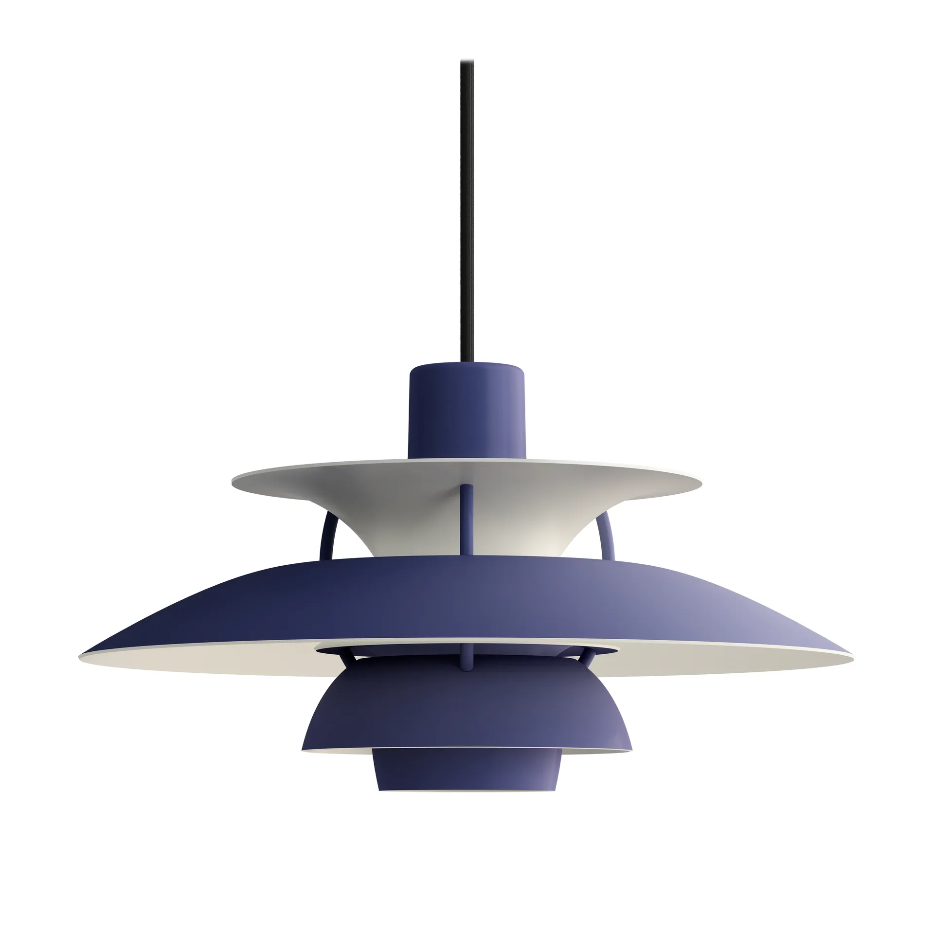 Lámpara colgante PH 5, Ø300, Monochrom dusty indigo Louis Poulsen