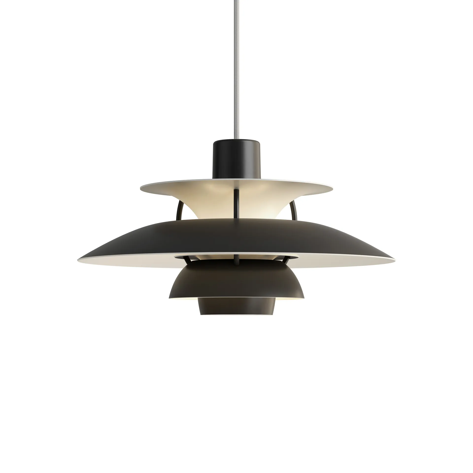 Lámpara colgante PH 5, Ø300, Negro Louis Poulsen