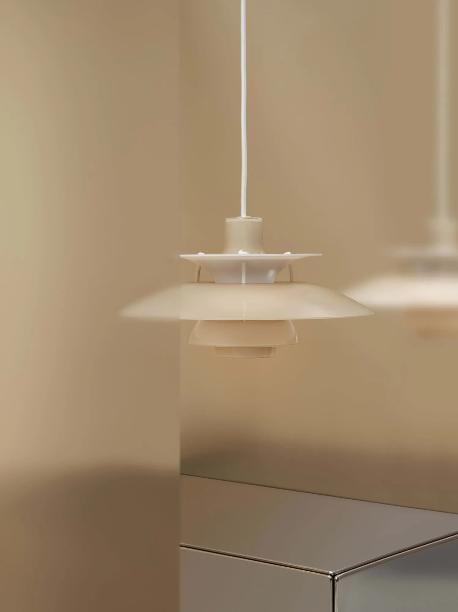 Lámpara colgante PH 5, Ø320, Opal beige Louis Poulsen
